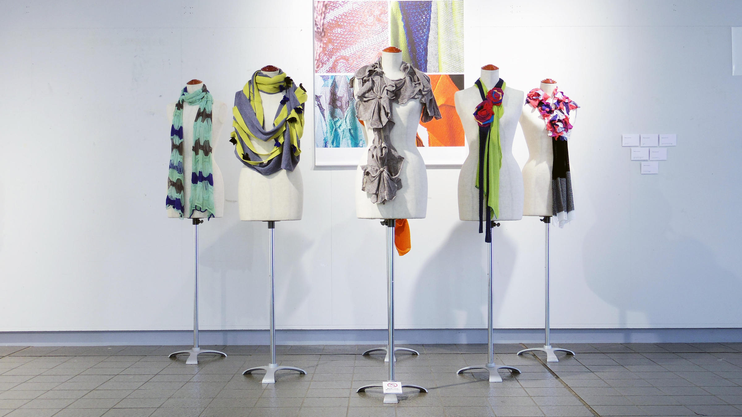 Exhibition view of “KYOKO NAGASAWA ─ Knit & Textile Designer”