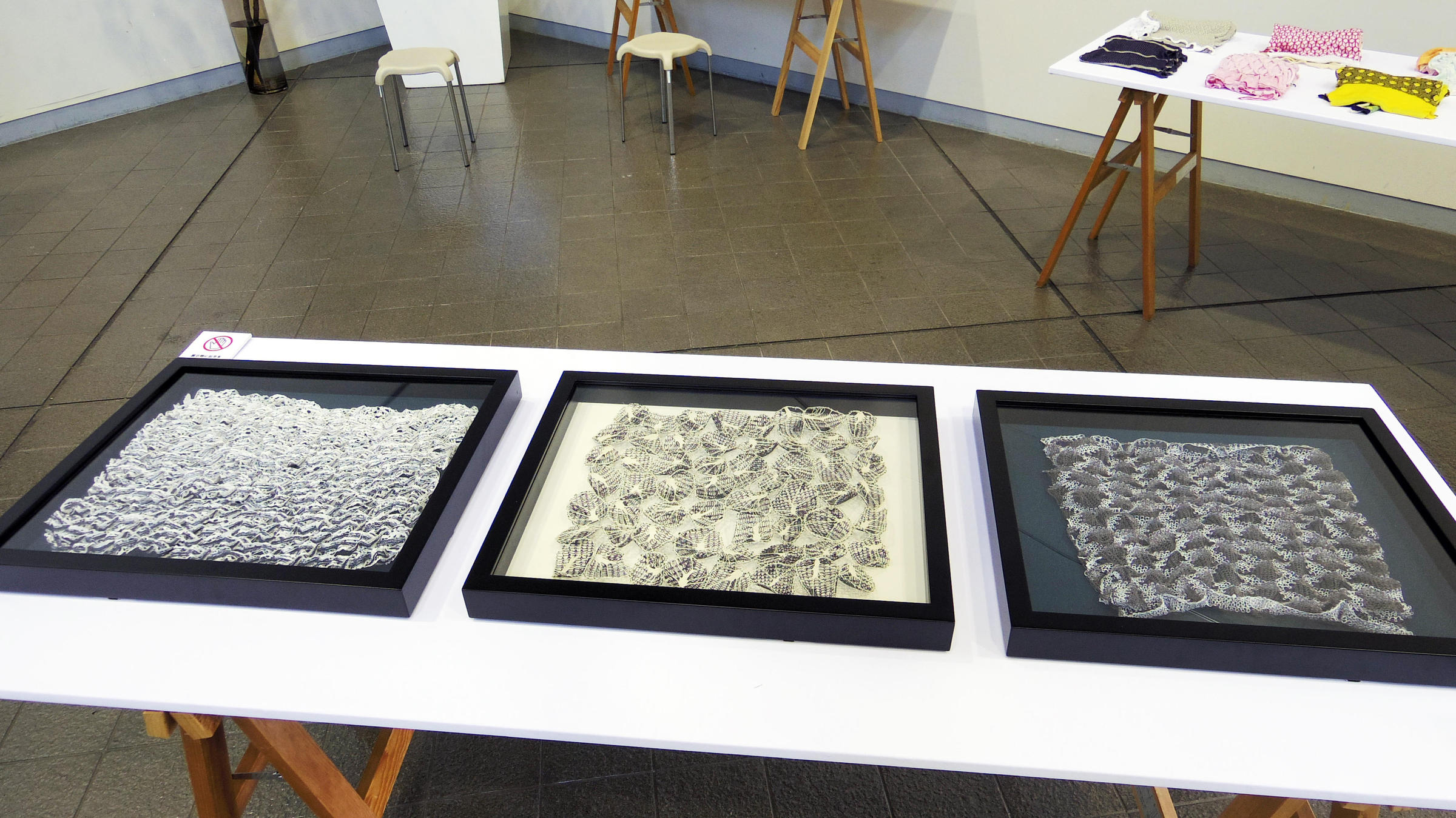 Exhibition view of “KYOKO NAGASAWA ─ Knit & Textile Designer”