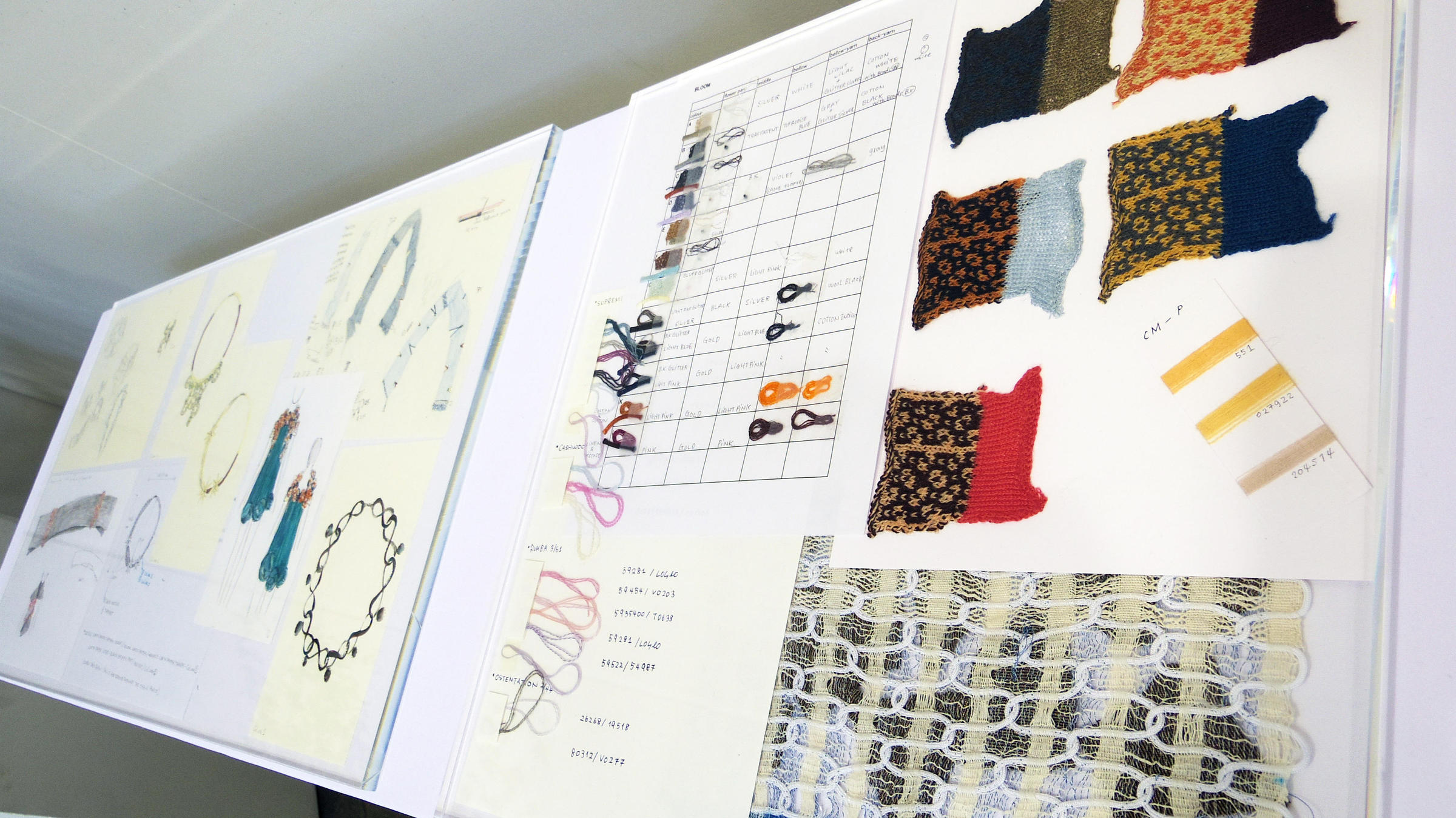 Exhibition view of “KYOKO NAGASAWA ─ Knit & Textile Designer”