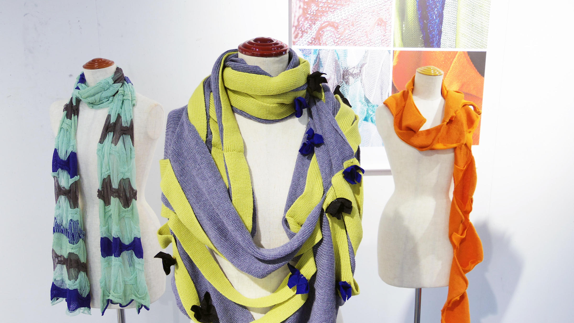 Exhibition view of “KYOKO NAGASAWA ─ Knit & Textile Designer”