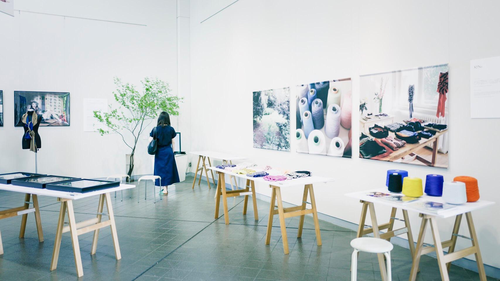 Exhibition view of “KYOKO NAGASAWA ─ Knit & Textile Designer”